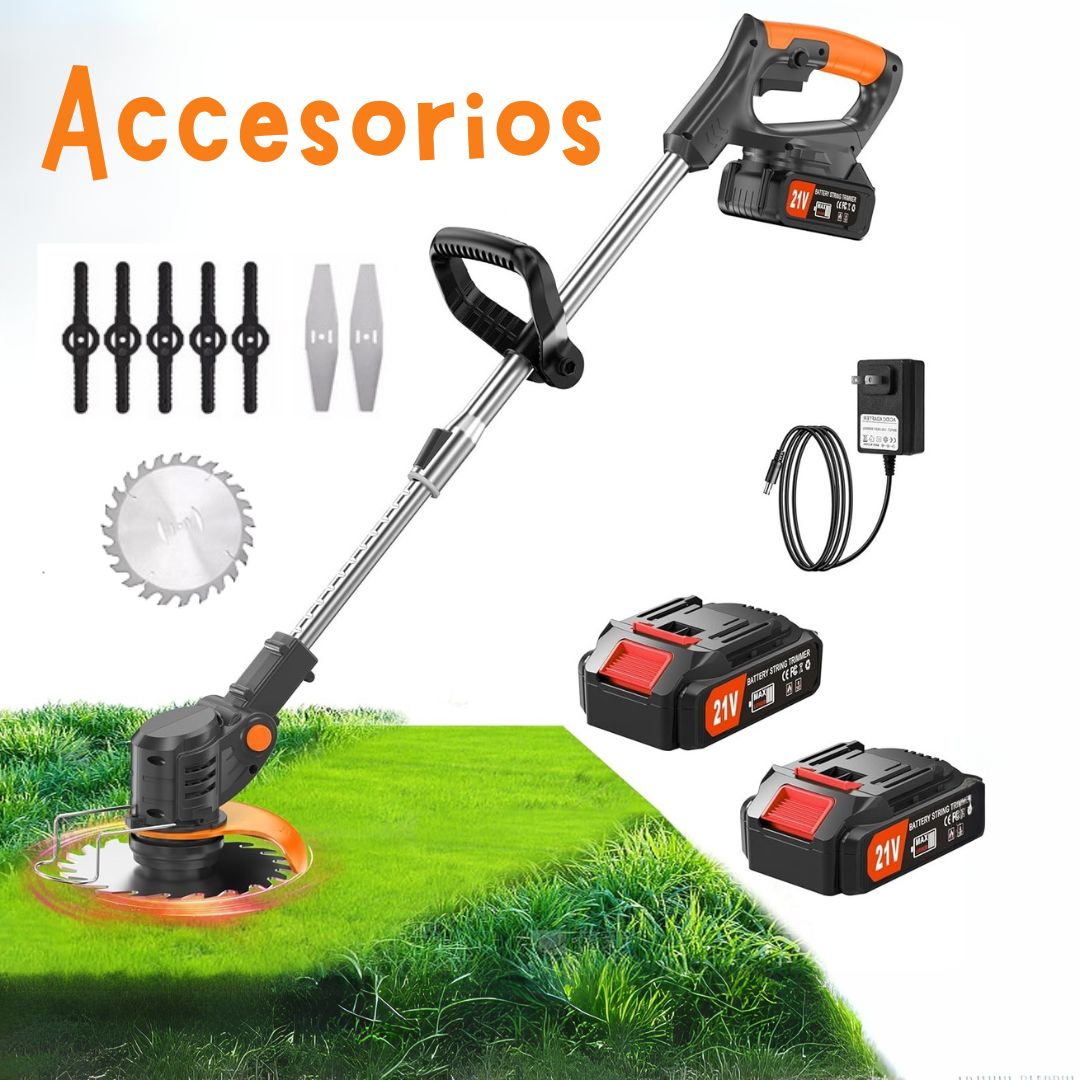 CORTADORA DE CESPED Y MALEZAS INALAMBRICA...