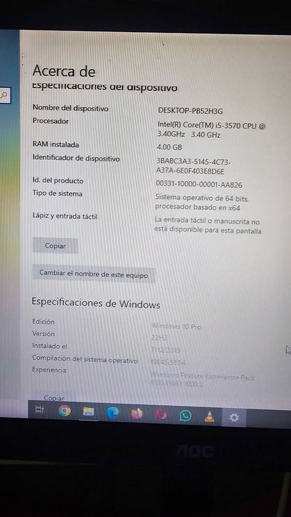 💻 Computadora Dell Optiplex 7010 con Mesita