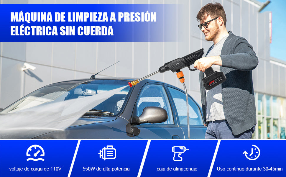 HIDROLAVADORA PORTATIL 2 BATERIAS (48V)